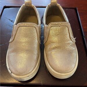 Freshly Picked Shimmery Gold Slip-Ons